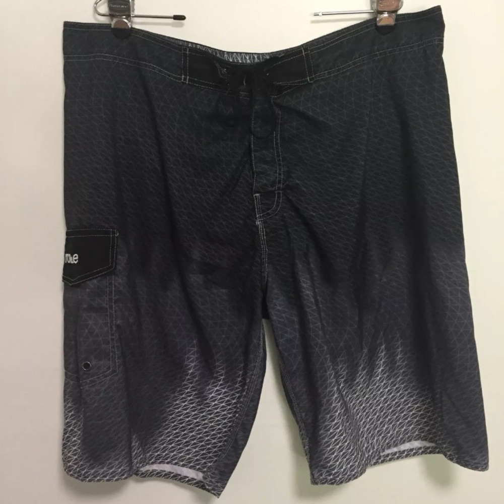 NONWE MENS BLACK GREY SWIMMING SHORT SIZE 40